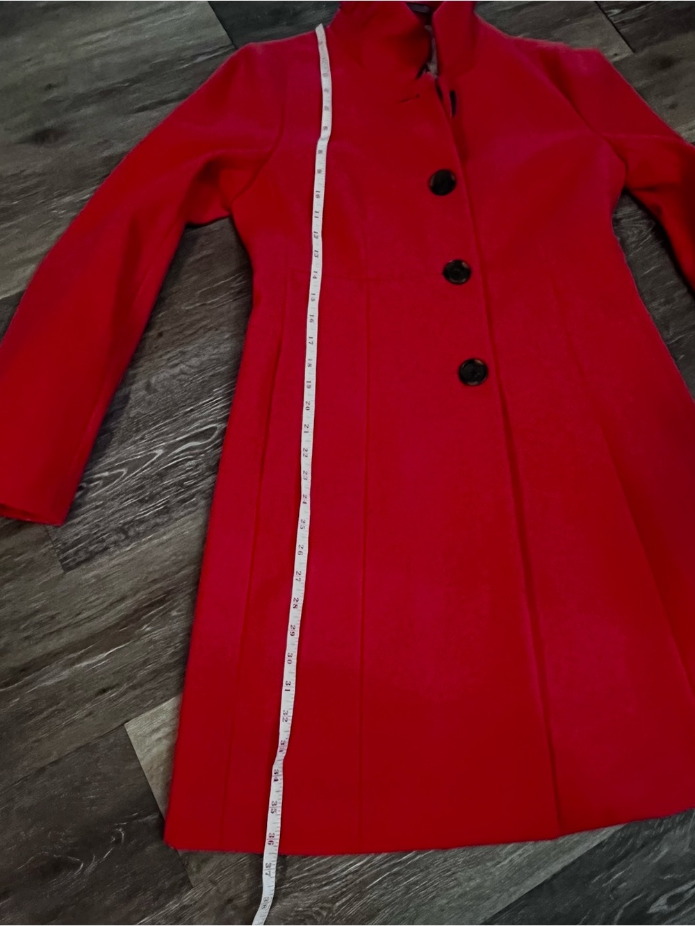 J.Crew Coral Wool Funnel Neck Coat Size 8 B4106 Winter Jacket - Picture 13 of 16
